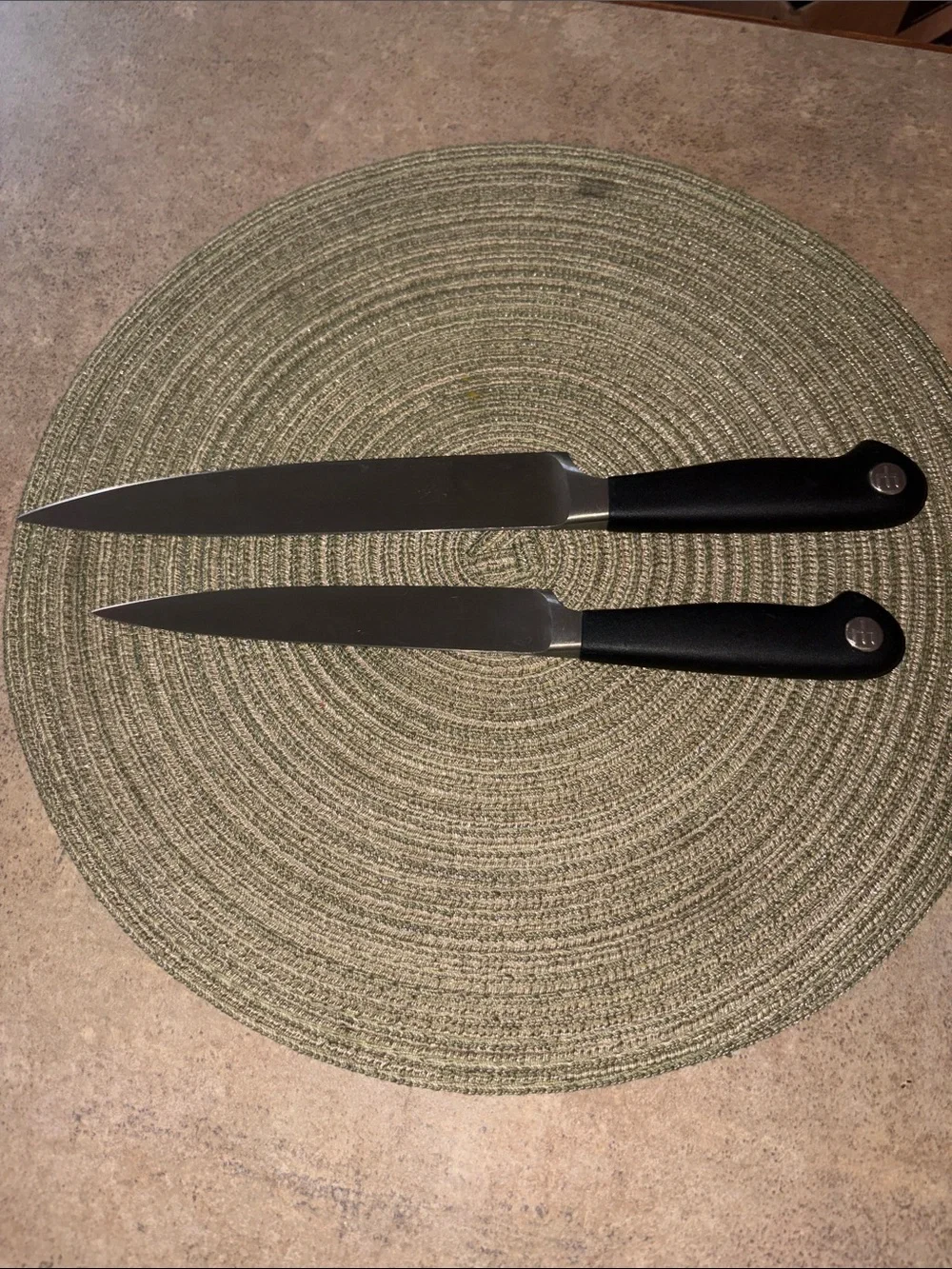 Like new Wusthof Original Grand Prix carving Knives 20cm and 16cm
